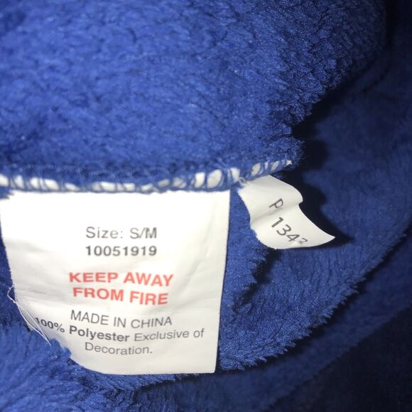 Doctor Who Tardis Bath Robe Blue Size Small BBC *flaws Read* Belt‎ Tie Replaced - Picture 8 of 14
